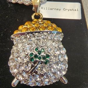Killarney Crystal Pot of Gold Necklace